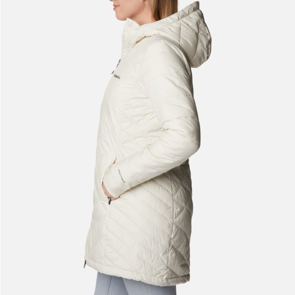 Columbia NWT Women's Heavenly Long Hooded Jacket Sz L Water Resistant Insulated - Picture 5 of 9